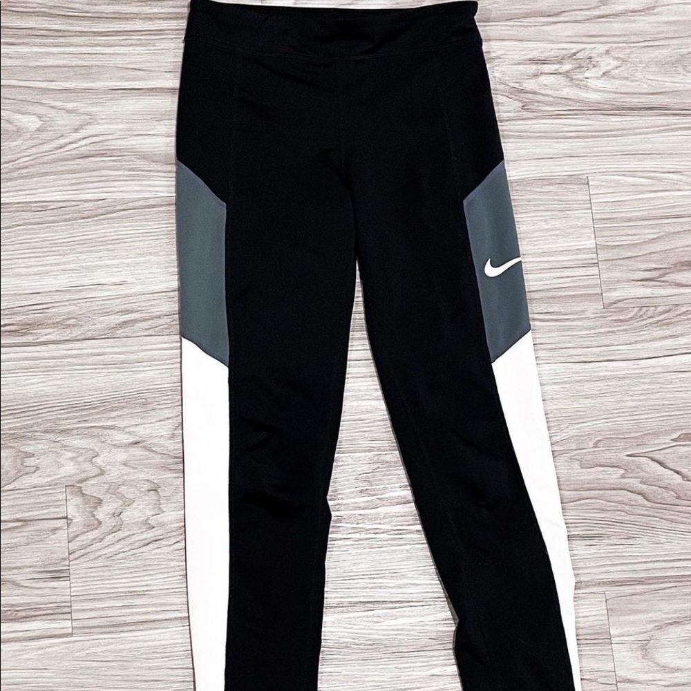 girls nike colorblock leggings